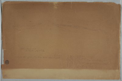 Drawing. Sketch. The Chimborazo Shown from Riobamba, Ecuador by Frederic Edwin Church