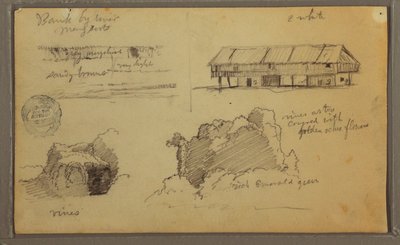 Sketches, Ecuador or Colombia; Verso: Sketches, Ecuador or Colombia, 1857 by Frederic Edwin Church