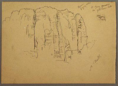 Sketches from Petra, Jordan, February 1868 by Frederic Edwin Church