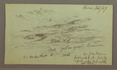 Sky Study, February 1, 1869 by Frederic Edwin Church