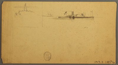 Sky Study over Ridge, June 1882 by Frederic Edwin Church