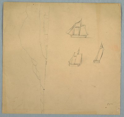 Studies of Landscape and Ships, 1850–51 by Frederic Edwin Church