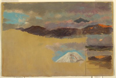 Studies of Mount Chimborazo, Ecuador, 1857 by Frederic Edwin Church