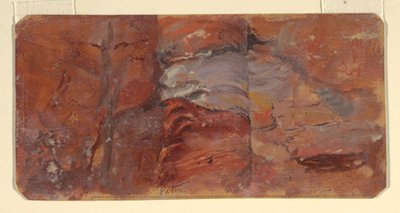 Study of Rocks, Petra, February 1868 by Frederic Edwin Church