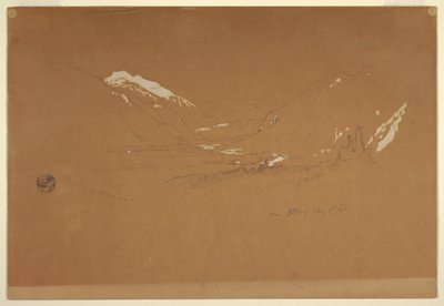 Valley "near Golling," Austria, August 5, 1868 by Frederic Edwin Church
