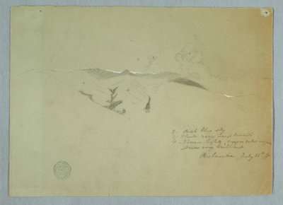Valleys and Snow Covered Ridges, Riobamba, Ecuador, July 13, 1857 by Frederic Edwin Church