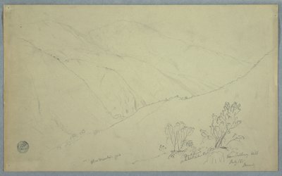 View of Blue Mountain Peak, Seen From Near Salloway Hill, Jamaica, July 1865 by Frederic Edwin Church