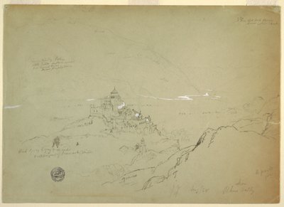 View of Sien in the Rhone Valley, August 1868 by Frederic Edwin Church