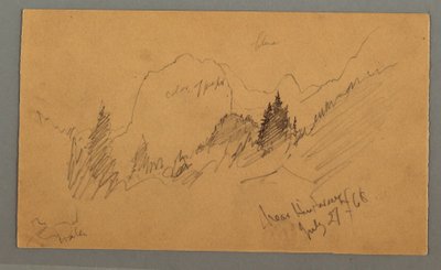 Wooded Peaks, July 27, 1868 by Frederic Edwin Church