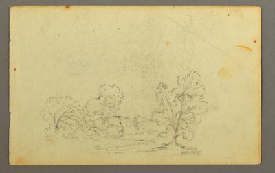 Drawing, Wooded Landscape, Possibly 1845 by Frederic Edwin Church