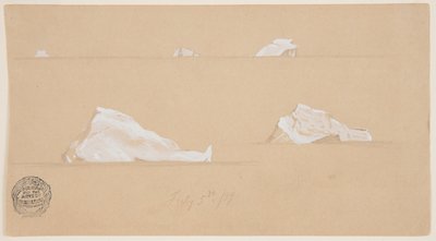 Floating Icebergs by Frederic Edwin Church