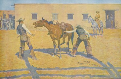 His First Lesson by Frederic Remington