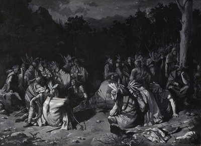 Indian Gathering by Frederic Remington