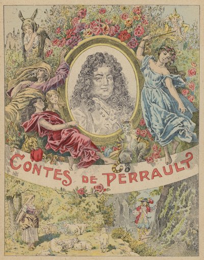 Title Page Illustration for Les Contes de Perrault by Frederic Theodore (after) Lix