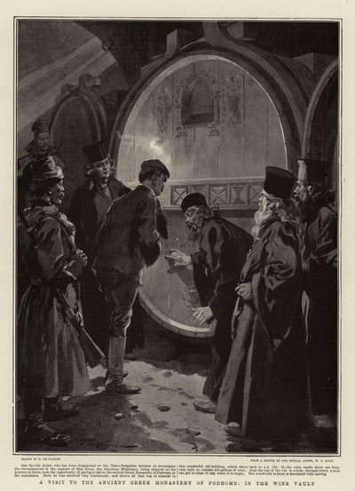 A Visit to the Ancient Greek Monastery of Podrome, in the Wine Vault by Frederic de Haenen