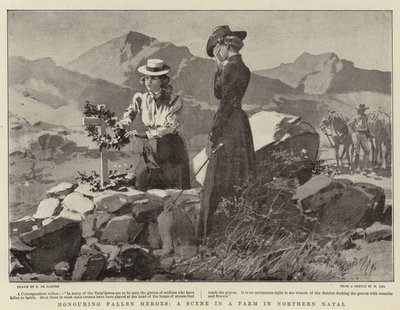 Honouring Fallen Heroes, A Scene in a Farm in Northern Natal by Frederic de Haenen