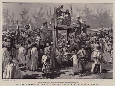 On the Uganda Railway, A Native Attempt at a Great Wheel by Frederic de Haenen