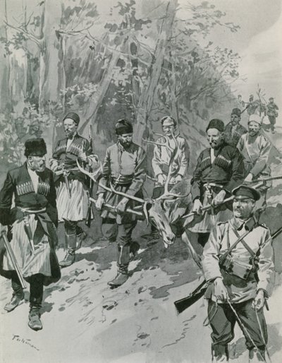 Returning from a Hunt in the Caucasus by Frederic de Haenen
