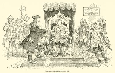 Franklin visiting George III by Frederick Burr Opper