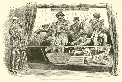 Study of Washington crossing the Delaware by Frederick Burr Opper