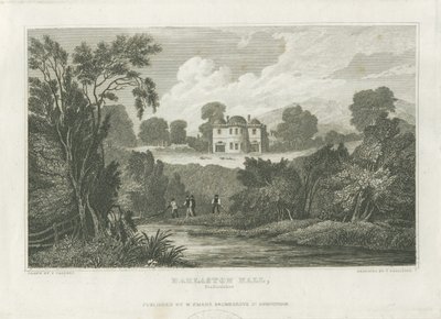 Darlaston Hall: engraving by Frederick Calvert