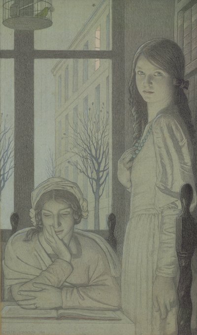 Interior - Evening by Frederick Cayley Robinson