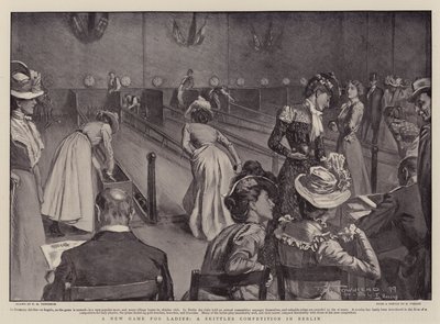 A New Game for Ladies, A Skittles Competition in Berlin by Frederick Henry Townsend
