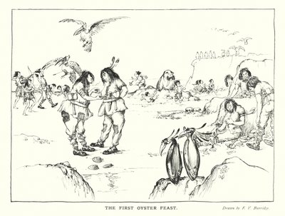 Primeval Scenes: The First Oyster Feast by Frederick Vango Burridge