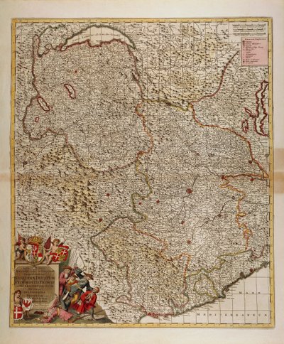 Map of French, Swiss and Italian Alpine and Transalpine Regions and Western Liguria Region by Frederick de Wit