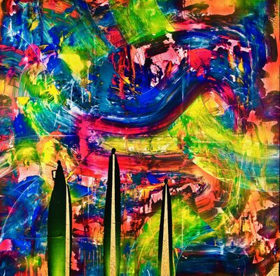 Vibrant Abstract Figures by Fredrik Olsen