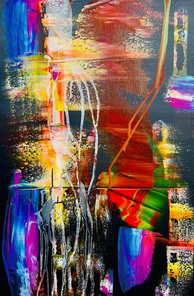 Vibrant Abstract Movement by Fredrik Olsen