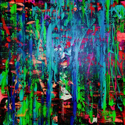 Vibrant Paint Drips by Fredrik Olsen