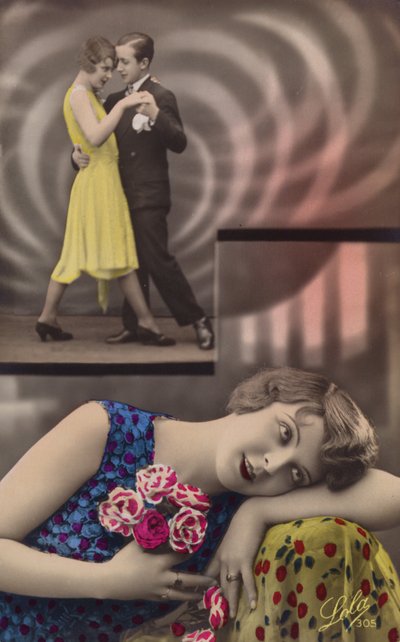 A young woman daydreams about dancing with a man by French Photographer