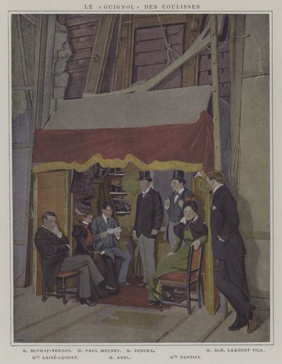 Actors in the Wings at the Comedie-Francaise by French Photographer