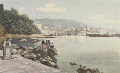 Bastia, View of the Old Port and the City by French Photographer