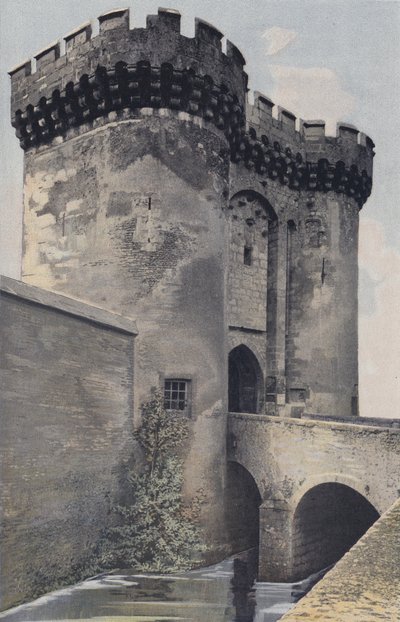 Chartres, Porte Guillaume, Exterior View to the City by French Photographer