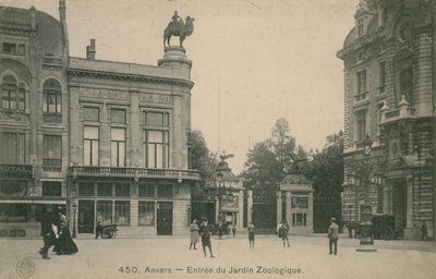 Entrance to the Zoological Garden in Anvers by French Photographer