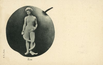 Eve with snake and apple by French Photographer