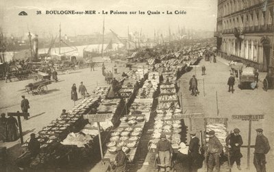 Fish on the Quay, Boulogne-sur-Mer by French Photographer