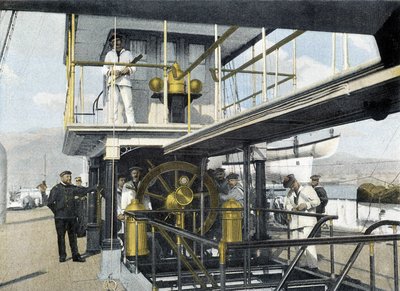 French Navy, Late 19th Century: Navigation Bar Exercise - Bibl. des Arts Deco. by French Photographer