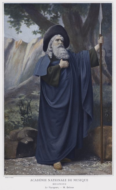 Jean-Francois Delmas as the Wanderer in Siegfried by French Photographer