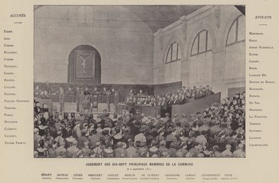 The Commune of Paris, Trial of the Seventeen Principal Members of the Commune, September 2, 1871 by French Photographer