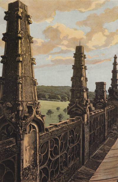 Le Bec-Hellouin, Pinnacles of the Tower by French Photographer