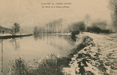 Longpre-les-Corps-Saints - The Banks of the Somme in Winter by French Photographer