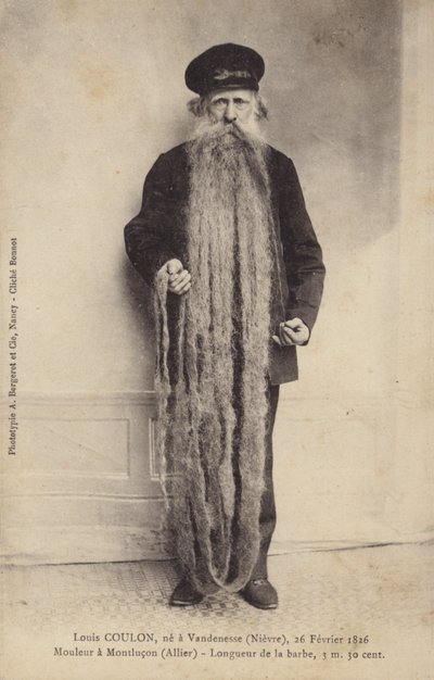Man with Extremely Long Beard by French Photographer