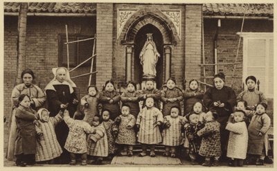 Orphans Pose Outside Their Orphanage in China by French Photographer
