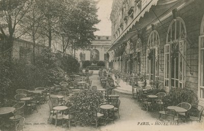 Patio of the Hotel Ritz, Paris by French Photographer