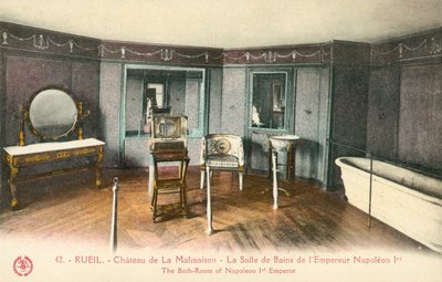Rueil, Malmaison Castle, Bathroom of Napoleon I by French Photographer
