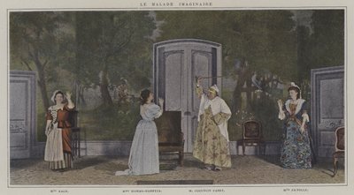 Scene from a Production of Le Malade Imaginaire, by Moliere by French Photographer