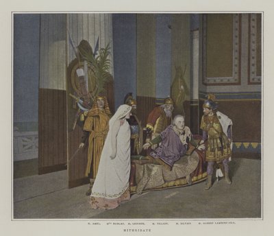 Scene from a Production of Mithridate, by Jean Racine by French Photographer